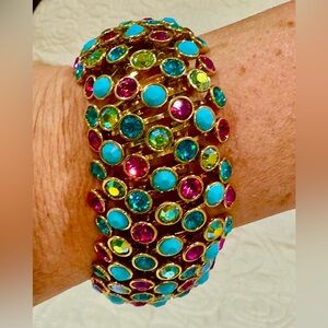 Sequin Sparkling Multicolor Stretch Bracelet NWOT